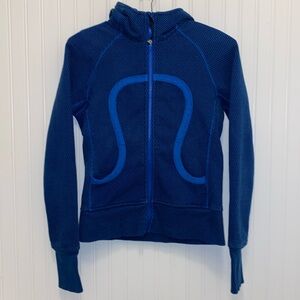 Lululemon Scuba Hoodie, size 4, Double Diamond Baroque Blue